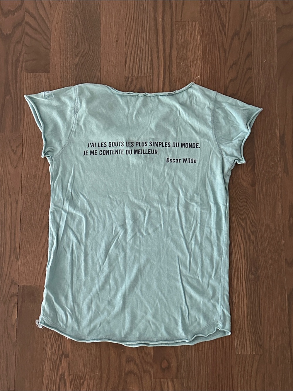 Zadig & Voltaire Blue Short Sleeve T-shirt with Button Detail - Picture 2 of 4